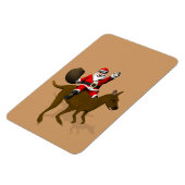 Magnet Flexible Le Père Noël En Route Sur Kangaroo (Côté Gauche)