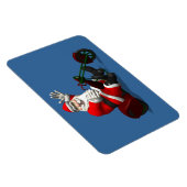 Magnet Flexible Le Père Noël En Voyage (Côté Droit)