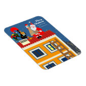 Magnet Flexible Le Père Noël rencontre le Coq portugais (Côté Droit)