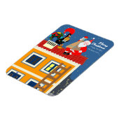 Magnet Flexible Le Père Noël rencontre le Coq portugais (Côté Gauche)