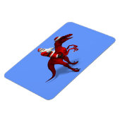 Magnet Flexible Le Père Noël Sur Dinosaur (Côté Gauche)