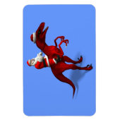 Magnet Flexible Le Père Noël Sur Dinosaur (Vertical)