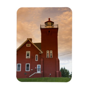 Magnet Flexible Le phare de Two Harbors surplombant la baie d'Agat