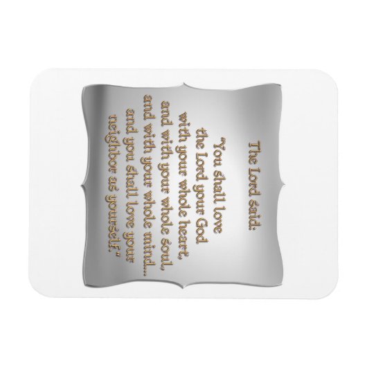 Magnet Flexible Le plus grand commandement (Horizontal)