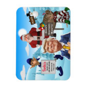 Magnet Flexible Le pôle Nord proteste contre Trump (Vertical)