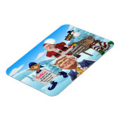 Magnet Flexible Le pôle Nord proteste contre Trump (Côté Gauche)