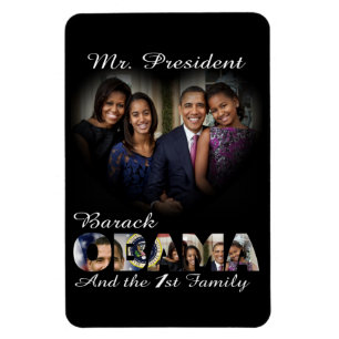 Magnet Flexible Le Président Barack Obama et première famille