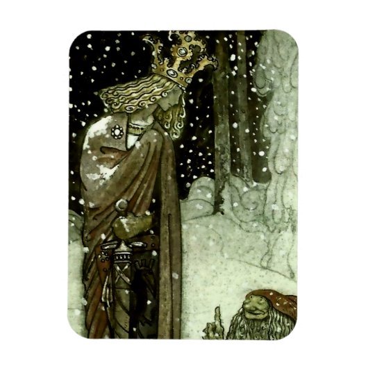 Magnet Flexible « Le Prince et le Tomten » de John Bauer (Vertical)