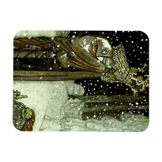 Magnet Flexible "Le Prince et le Tomten" par John Bauer (Horizontal)