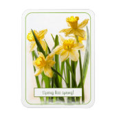 Magnet Flexible Le printemps a Sprung Jaune Daffodils Gros plan Ph (Vertical)