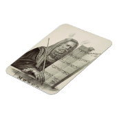 Magnet Flexible Le prophète Moïse avec les tablettes de la loi (Côté Gauche)