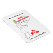 Magnet Flexible Le rappel de l'infirmière Bobbie que l'amour est u (Côté Droit)