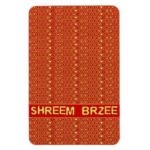 Magnet Flexible Le Red Gold Chant Shreem Brzee attirer la richesse