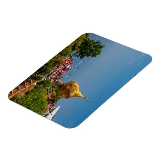 Magnet Flexible Le Rocher d'or du Myanmar (Côté Gauche)