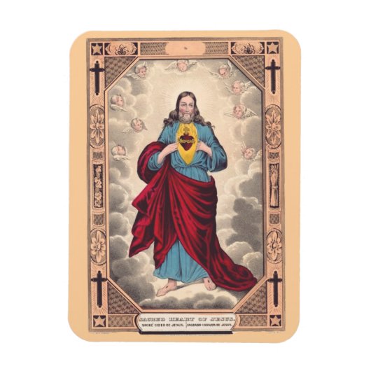 Magnet Flexible Le Sacré-Cœur de Jésus (Vertical)