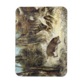 Magnet Flexible Le sanglier dans la neige, signé Courbet (faux) (Vertical)