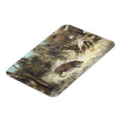 Magnet Flexible Le sanglier dans la neige, signé Courbet (faux) (Côté Gauche)