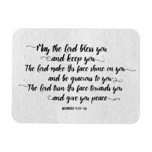 Magnet Flexible Le Seigneur vous bénisse et vous garde l'aimant