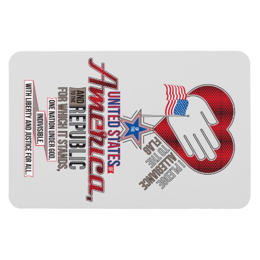 Magnet Flexible Le serment d'allégeance (Horizontal)