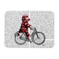 Le singe de choc sur vélo