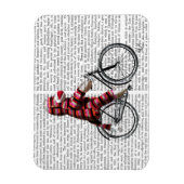 Magnet Flexible Le singe de choc sur vélo (Vertical)