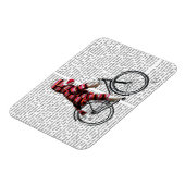 Magnet Flexible Le singe de choc sur vélo (Côté Gauche)