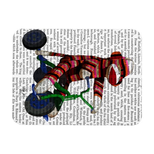 Magnet Flexible Le singe de queue sur le vélo (Horizontal)