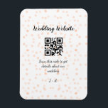 Magnet Flexible Le site web mariage scanner code QR pour les détai<br><div class="desc">Conception</div>