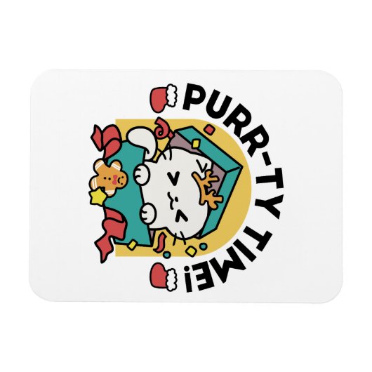 Magnet Flexible Le temps de la pub ! - Conception de Noël Festive  (Horizontal)