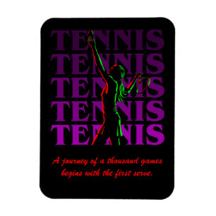 Magnet Flexible Le tennis des femmes d'aimant de Flexi 1 obscurit