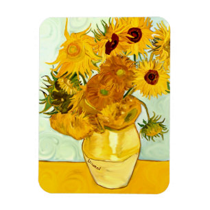 Magnet Flexible Le tournesol jaune de Vincent van Gogh peignant