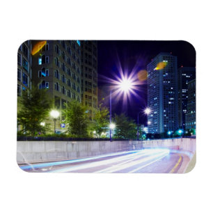 Magnet Flexible Le trafic brouillé la nuit