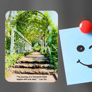 Magnet Flexible Le trajet de mille milles commence en une marche