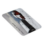 Magnet Flexible Le vieux camion rouge (Côté Droit)