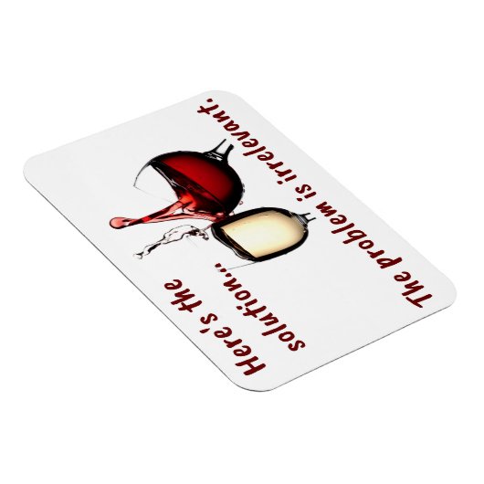 Magnet Flexible Le vin est l'aimant de la solution (Côté Droit)