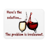 Magnet Flexible Le vin est l'aimant de la solution (Horizontal)