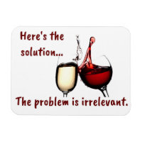 Le vin est l'aimant de la solution
