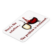 Magnet Flexible Le vin est l'aimant de la solution (Côté Gauche)