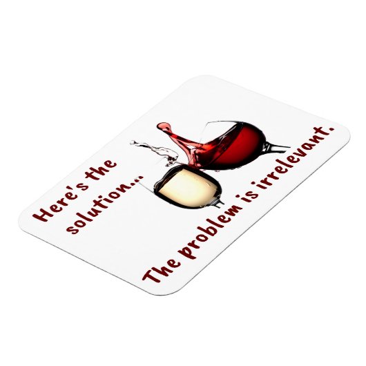 Magnet Flexible Le vin est l'aimant de la solution (Côté Gauche)