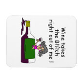 Magnet Flexible Le Vin M'A Mélangé (Horizontal)