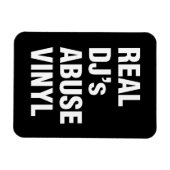 MAGNET FLEXIBLE LE VINYLE DE LA VIOLENCE DE VÉRITABLE DJ (Horizontal)