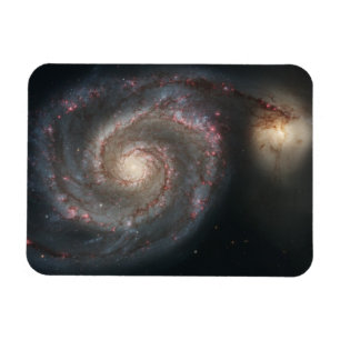 Magnet Flexible Le Whirlpool Galaxy M51 & Companion dans l'espace