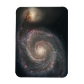 Magnet Flexible Le Whirlpool Galaxy M51 & Companion dans l'espace (Vertical)