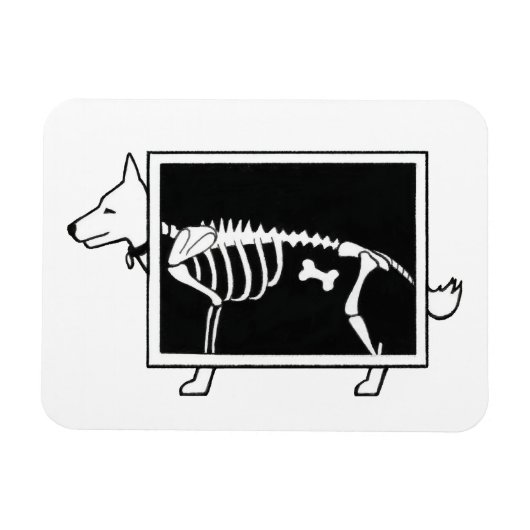 Magnet Flexible Le X-Ray du chien (Horizontal)