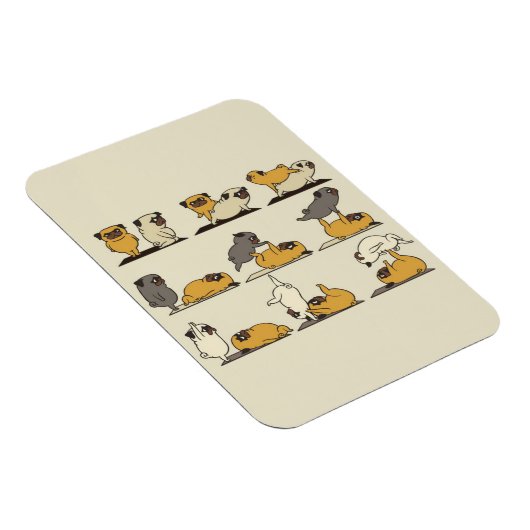 Magnet Flexible Le Yoga de Chien-Chien-Chien-Chien Français| Amate (Côté Droit)