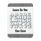 Magnet Flexible Learn So You Can Earn Refrigerator (Vertical)