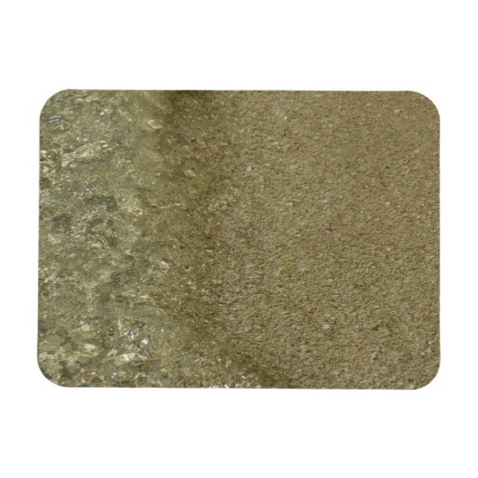Magnet Flexible L'eau sur la plage II Photographie Abstraite de la (Horizontal)