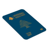 Magnet Flexible Lebanon passport (Côté Droit)