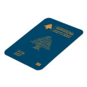 Magnet Flexible Lebanon passport (Côté Gauche)