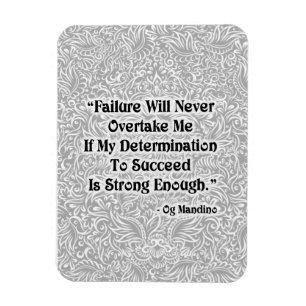Magnet Flexible L'échec ne dépassera jamais - Citation positive